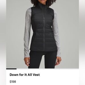 Lululemon down for it all vest